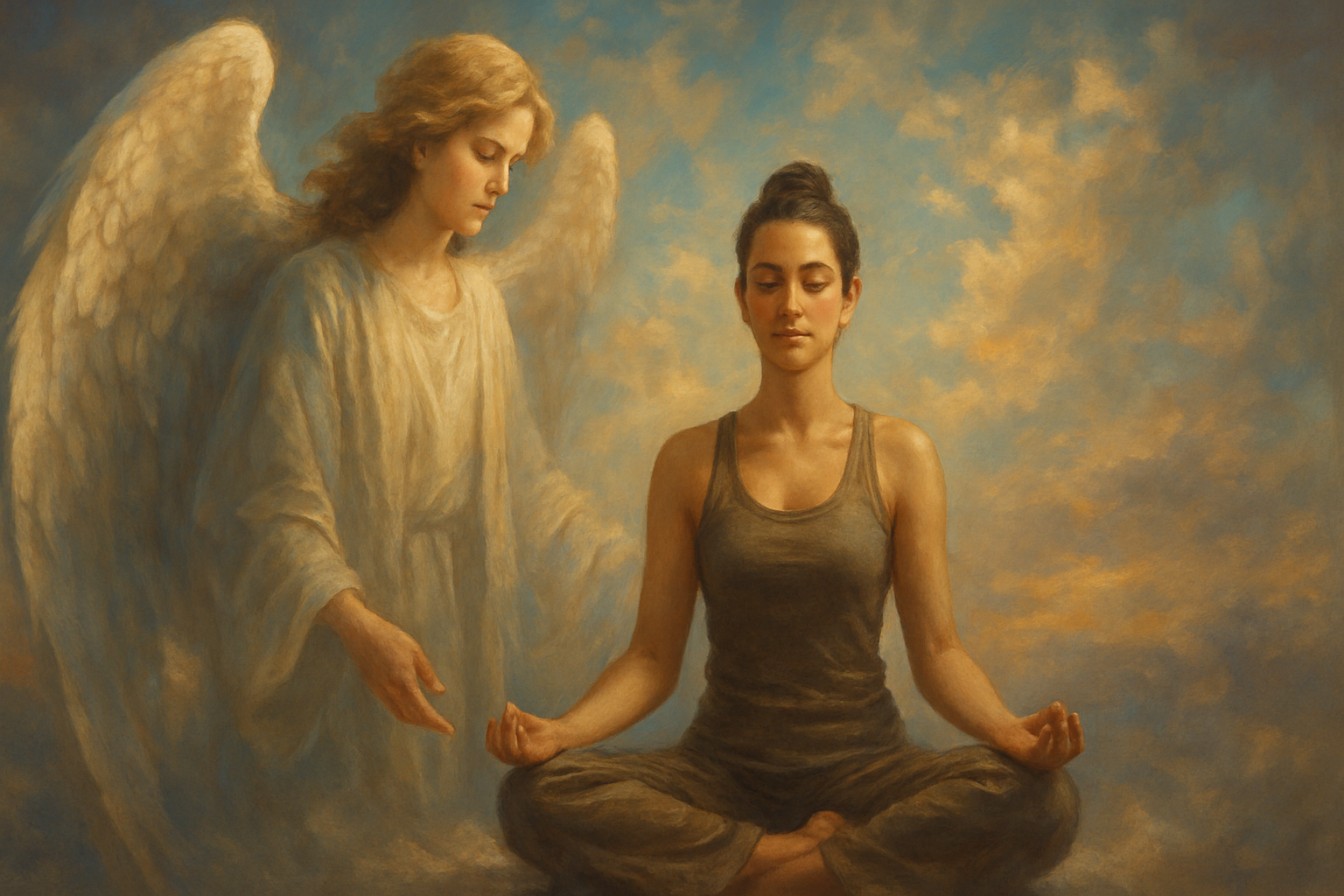 حضور فرشته نگهبان در لحظه مراقبه